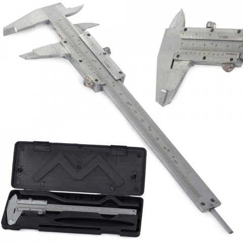Casa si Bricolaj - Subler Analogic Profesional 150 mm / 6" din Oțel Inoxidabil – Etule