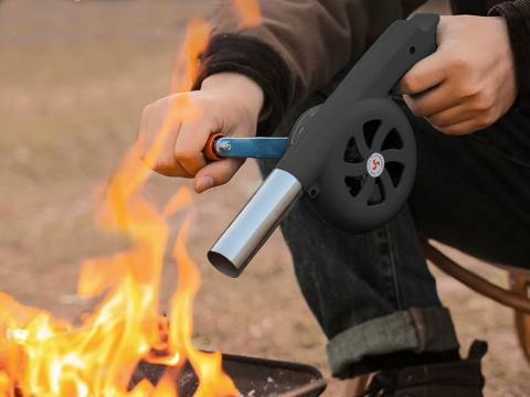 Suflanta Manuala Pentru Aprinderea Gratarului, A Focurilor De Tabara, Seminee, Maner Robust [8]