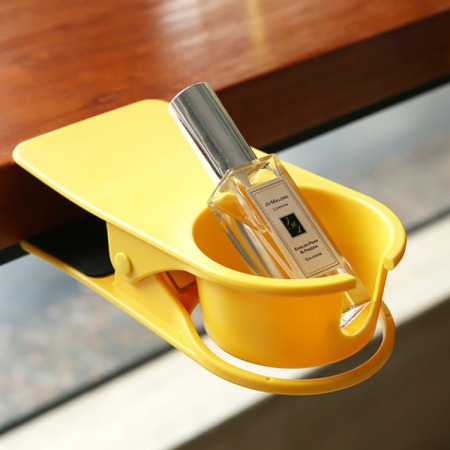 Suport pentru pahar, cana, sticla cu clips, material plastic, portocaliu [3]