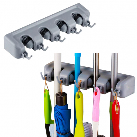 Accesorii scule de mana - Suport perie Organizator suport pentru mop