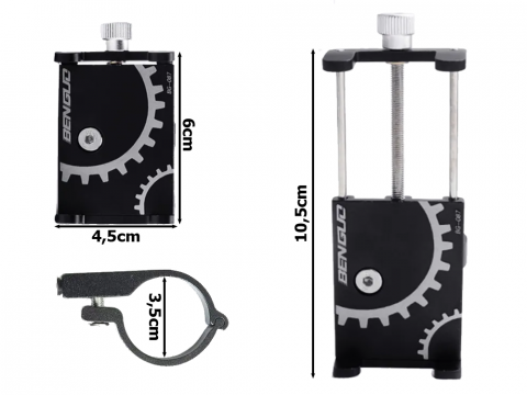 Suport telefon, ghidon bicicleta, aluminiu [6]
