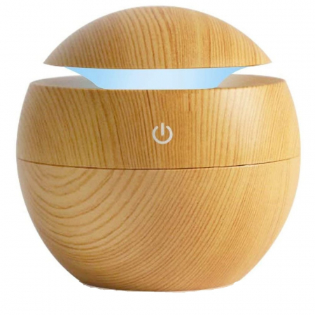Decoratiuni & Ornamente - Umidificator de aer si difuzor aromaterapie, capacitate 150 ml, cu LED RGB