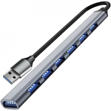 Retelistica - USB HUB - 1 port 3.2 + 6 ports 2.0