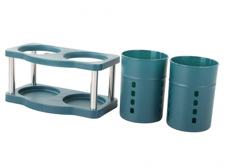 Uscator vertical tacamuri cu sistem captare apa scursa, verde [5]