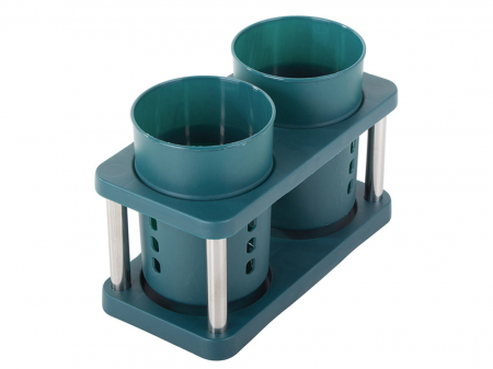 Uscator vertical tacamuri cu sistem captare apa scursa, verde [3]