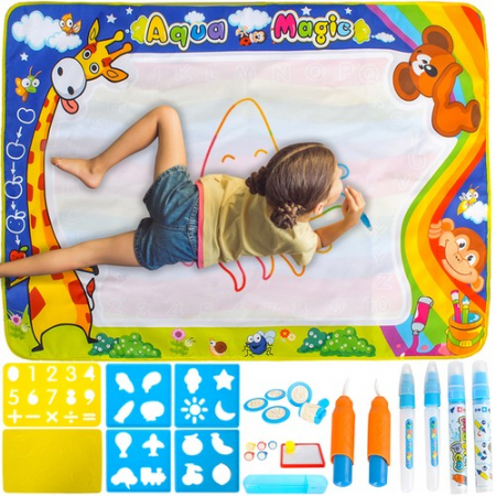 Jucarii - Covor de desen cu apă XXL100x80 cm set 22443