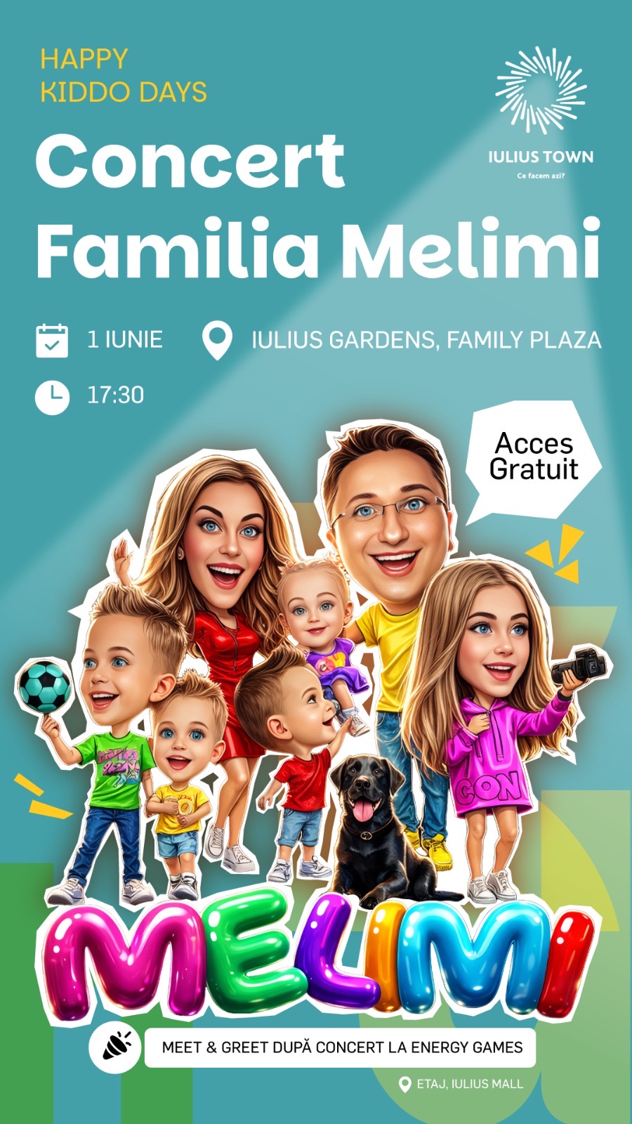 Timișoara: Familia MeliMi la Iulius Town (1 iunie 2026)