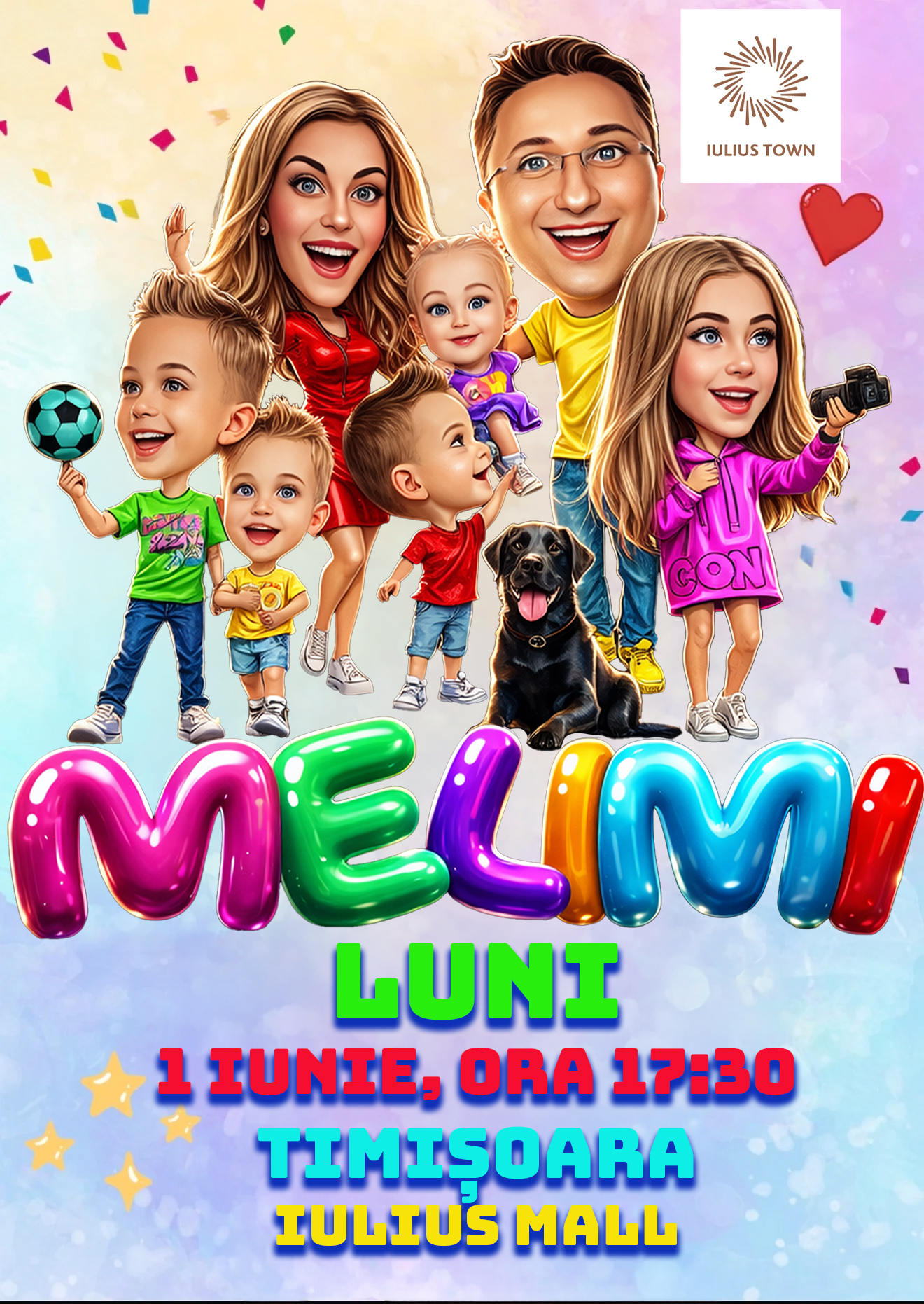 Timișoara: Familia MeliMi la Iulius Town (1 iunie 2026)