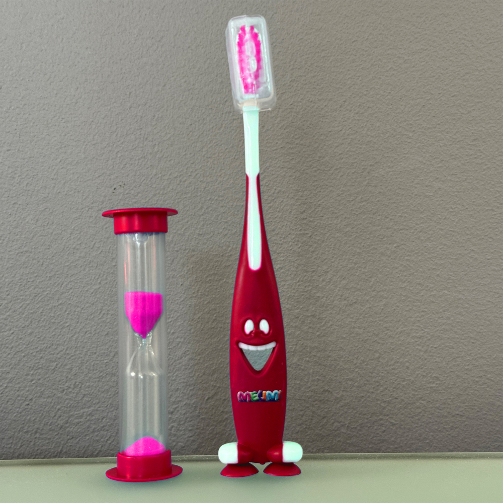 Periuță de dinți MELIMI cu clepsidră și husă [2]