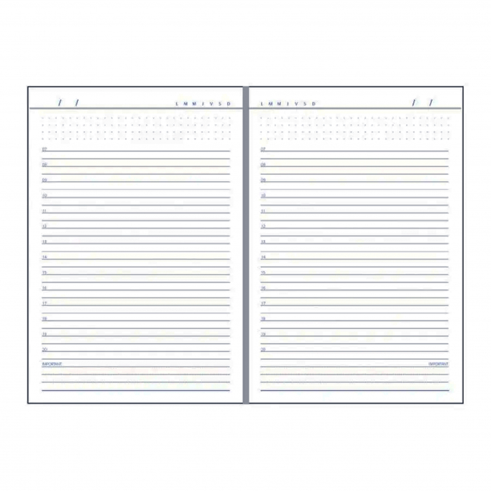 Agendă #1 format A5 cu 192 pagini (albă) [8]