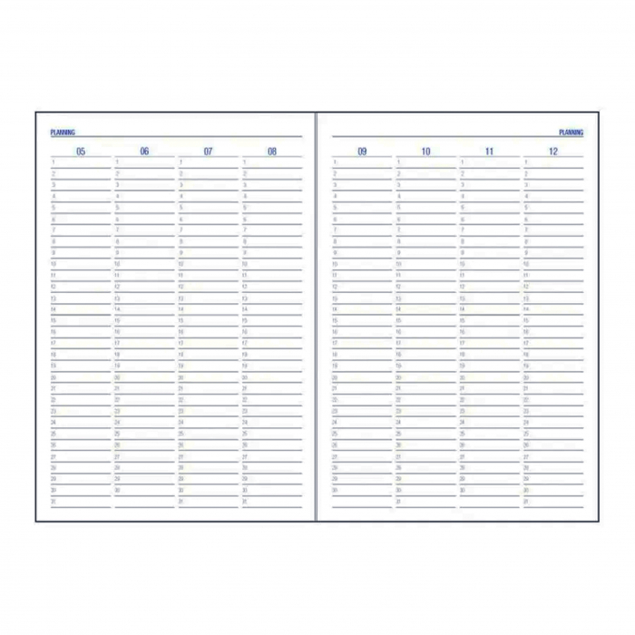 Agendă #1 format A5 cu 192 pagini (albă) [9]