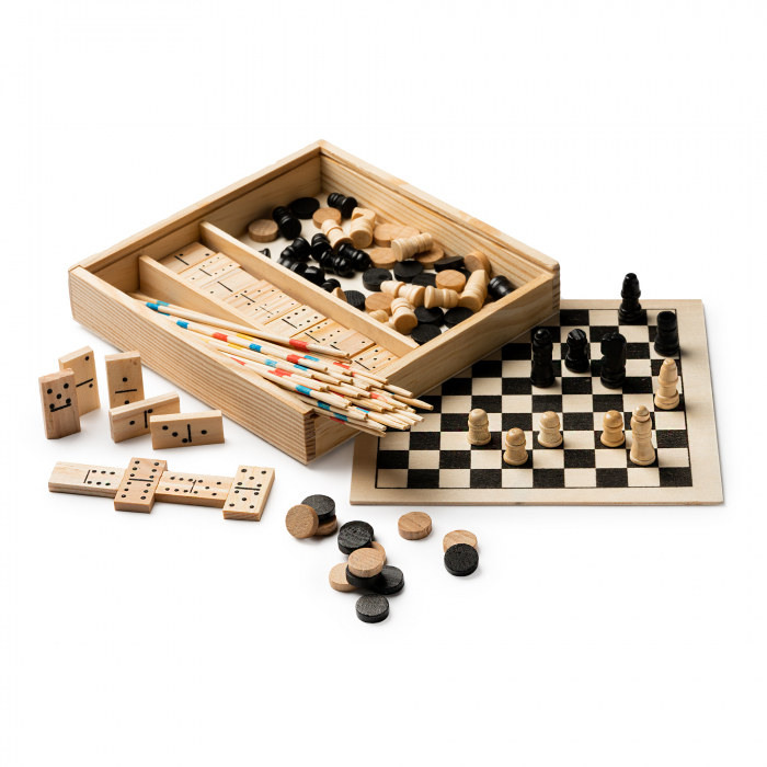 Set de 4 jocuri #1 mikado, șah, dame și domino [3]