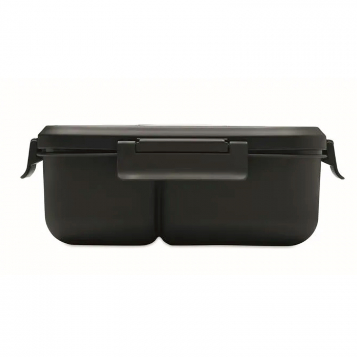 Lunch box #1 cu tacâmuri (negru) [10]