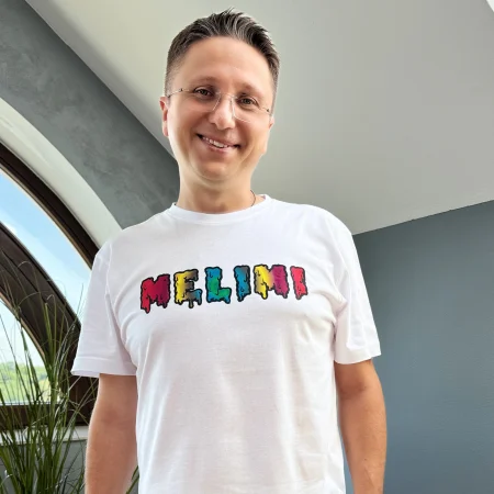 Tricou fete MELIMI cu text mare, 100% bumbac [3]