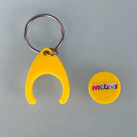 Breloc #2 cu fisă căruț (galben) [3]