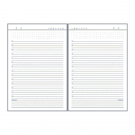 Agendă #1 format A5 cu 192 pagini (neagră) [8]