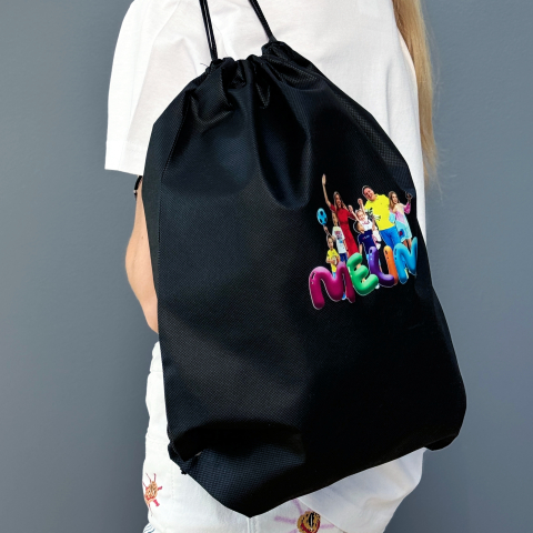 Geantă rucsac MELIMI tip drawstring cu caricatură [4]
