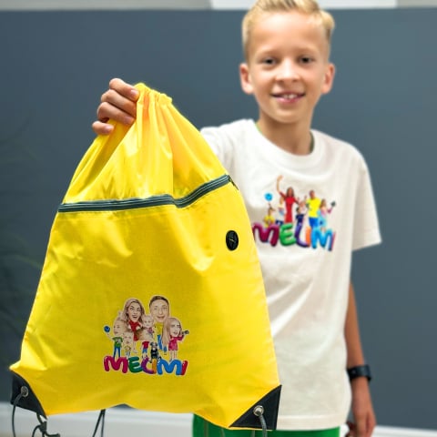 Geantă rucsac tip sac MELIMI cu buzunar cu fermoar [3]