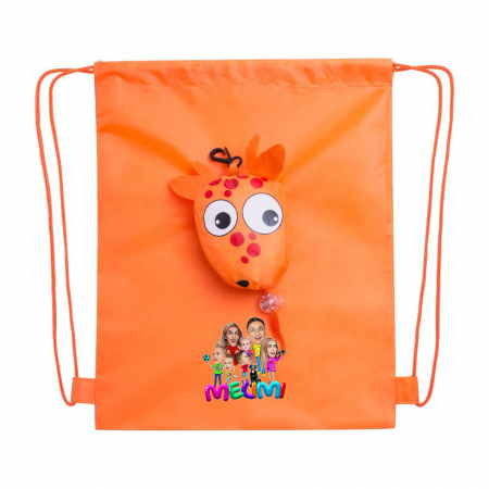 Produse noi - Sac sport #4 girafă (portocaliu)