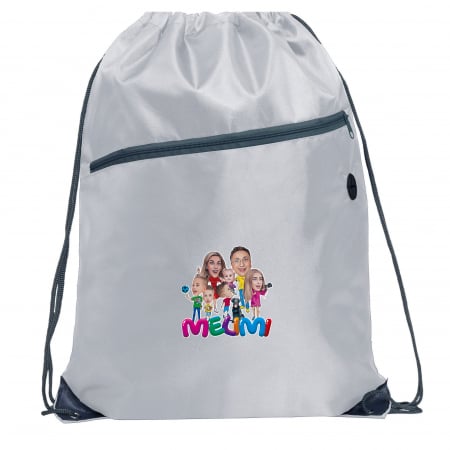 Produse noi - Sac sport #3 cu fermoar (alb)