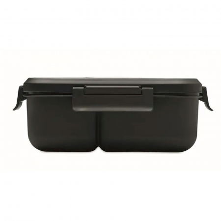 Lunch box #1 cu tacâmuri (negru) [9]