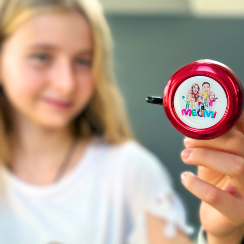 Sonerie bicicletă Melimi cu caricatura pentru copii [5]