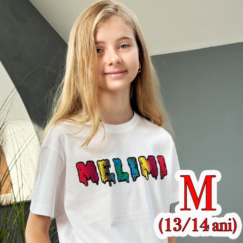 Tricou MELIMI #1 cu text mare (fete & femei)