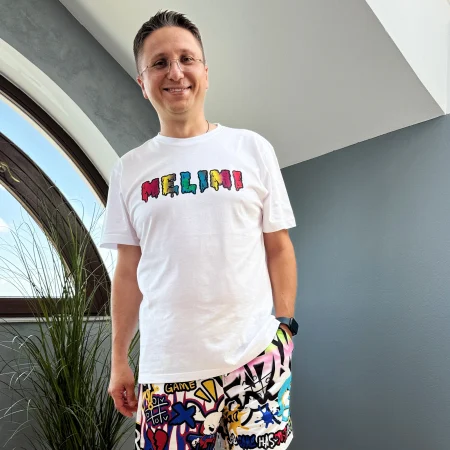 Produse noi - Tricou fete MELIMI cu text mare, 100% bumbac