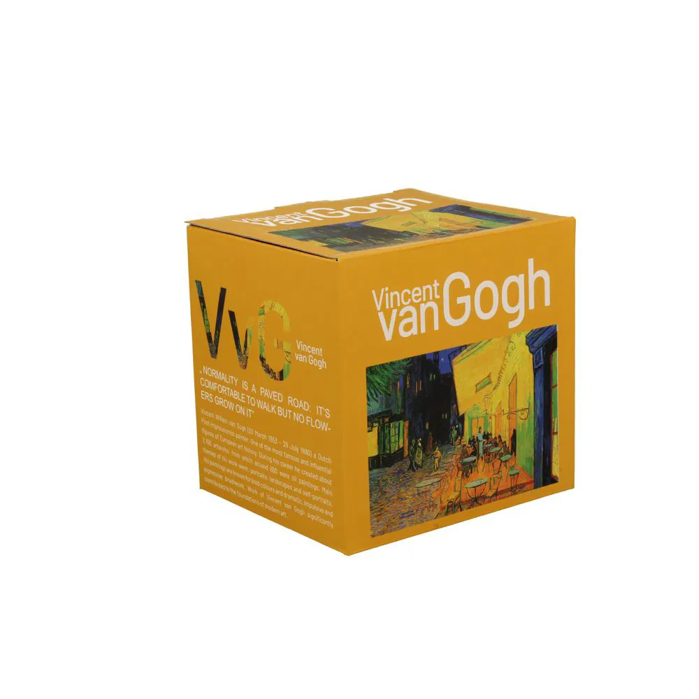 Cană 430 ml cu infuzor – Terrace at Night – Vincent van Gogh – porțelan artistic [4]