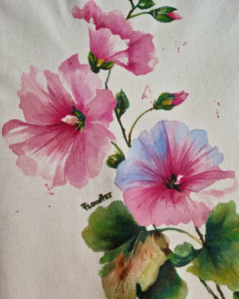 Geantă pictată manual Nalbe| Flow Art [5]