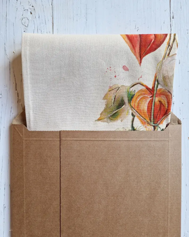 Sacoșă pictată manual – Lampioane de toamnă | Fabricat în România [4]