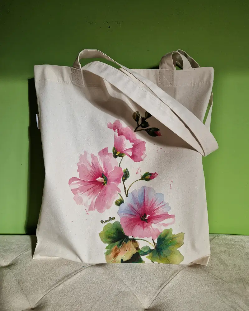 Geantă pictată manual Nalbe| Flow Art [6]