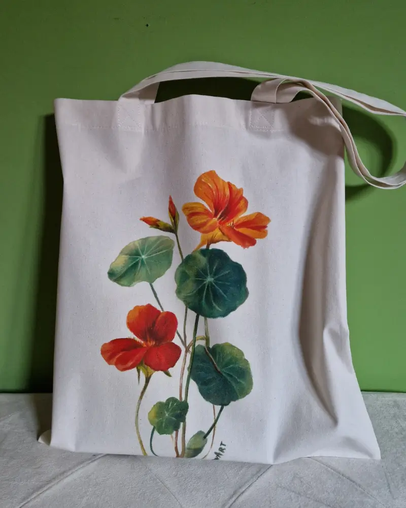 Sacoșă pictată manual Condurul doamnei – Flow Art [5]