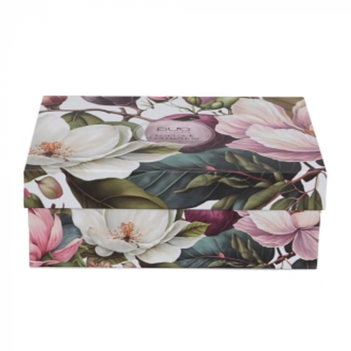 Set 2 cești espresso 110 ml cu farfurioare – porțelan Magnolia – colecția Kwiaty Classics [2]