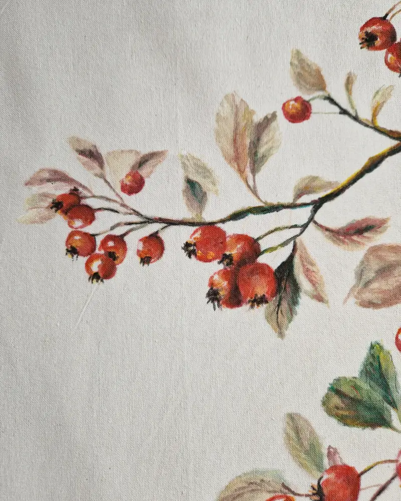 Geanta pictată manual cu macese / fabricat în România [8]