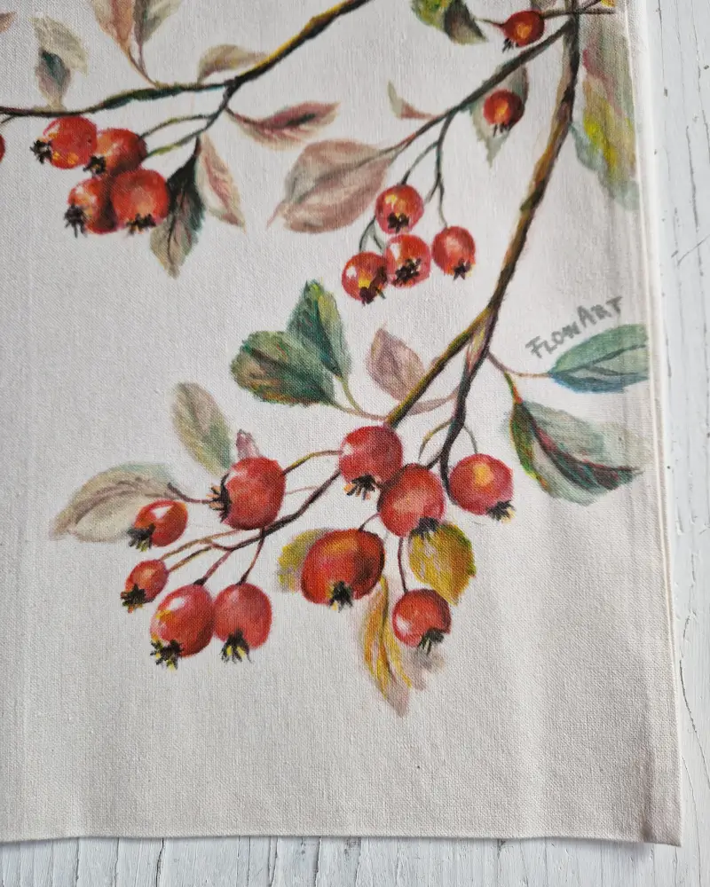 Geanta pictată manual cu macese / fabricat în România [1]