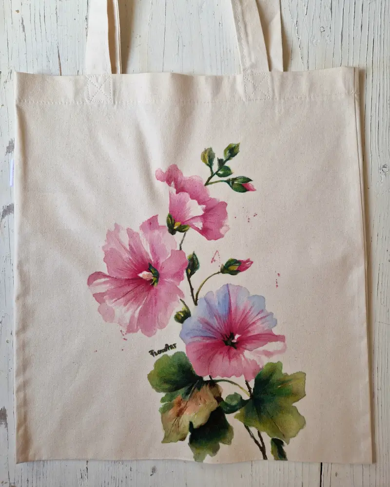 Geantă pictată manual Nalbe| Flow Art [6]