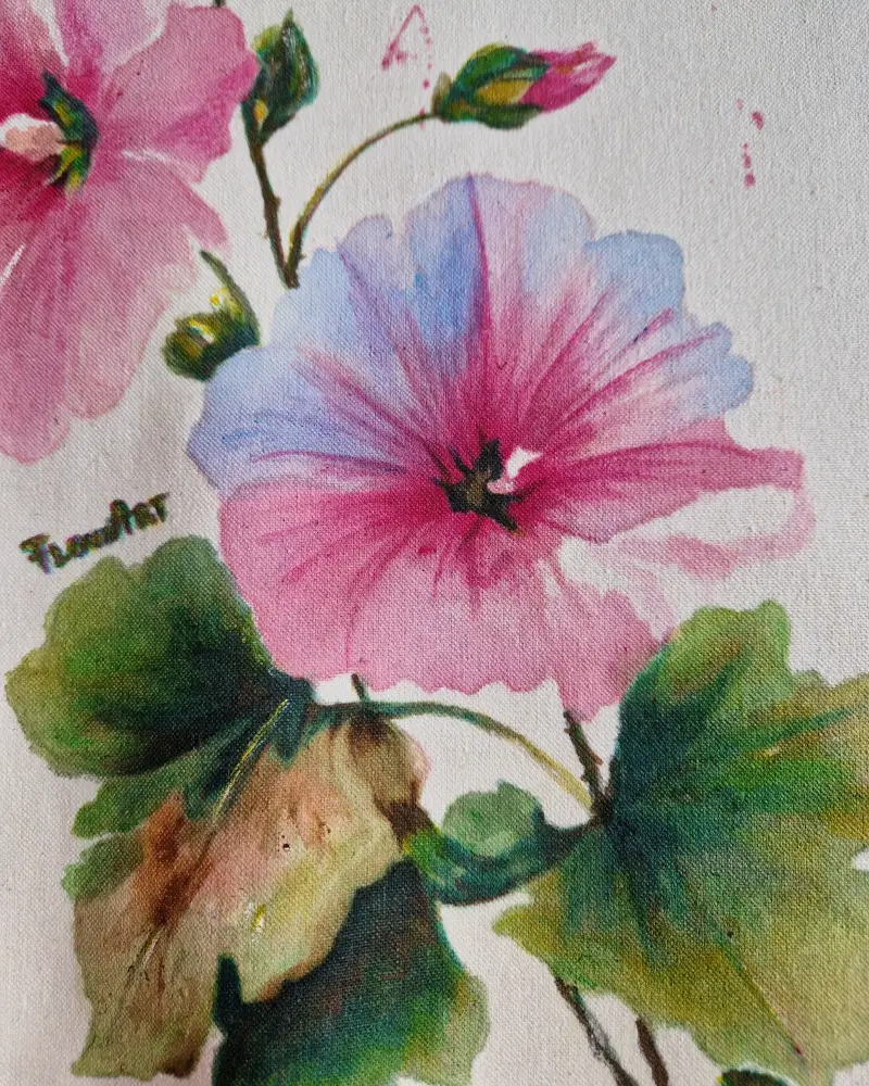 Geantă pictată manual Nalbe| Flow Art [1]