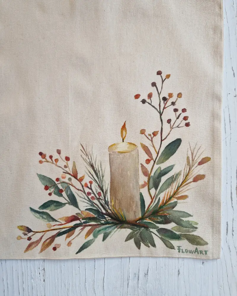 Căldura luninii – Sacoșă pictată manual | Artă de purtat Flow Art [2]