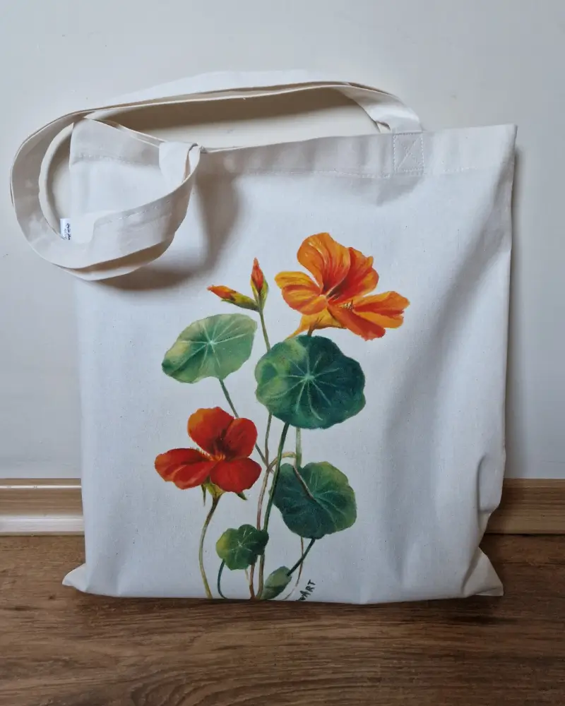 Genți pictate manual - Sacoșă pictată manual Condurul doamnei – Flow Art