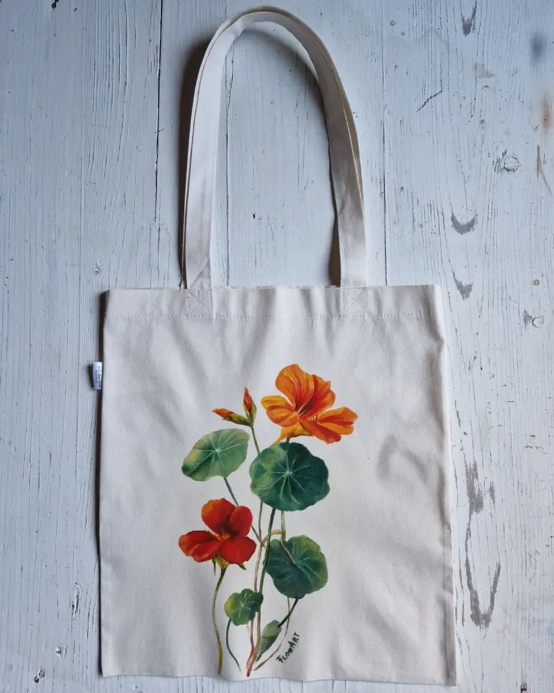 Sacoșă pictată manual Condurul doamnei – Flow Art [5]