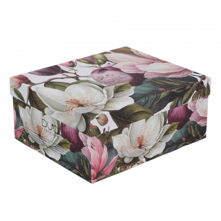 Set 2 cești 270 ml cu farfurioare – Magnolia – porțelan floral elegant [4]