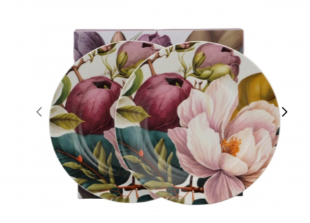 Set 2 farfurii desert 19 cm – porțelan Magnolia – colecția Kwiaty Classics [0]