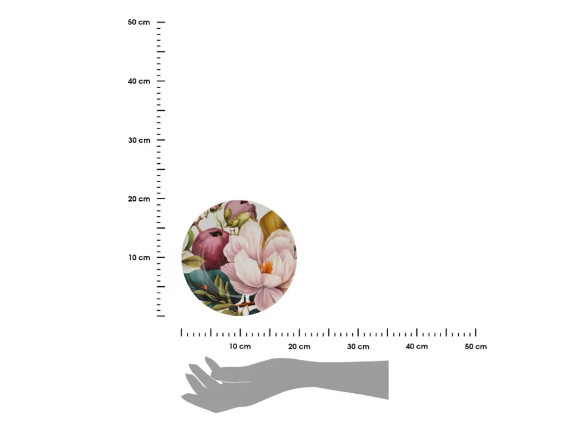Set 2 farfurii desert 19 cm – porțelan Magnolia – colecția Kwiaty Classics [2]