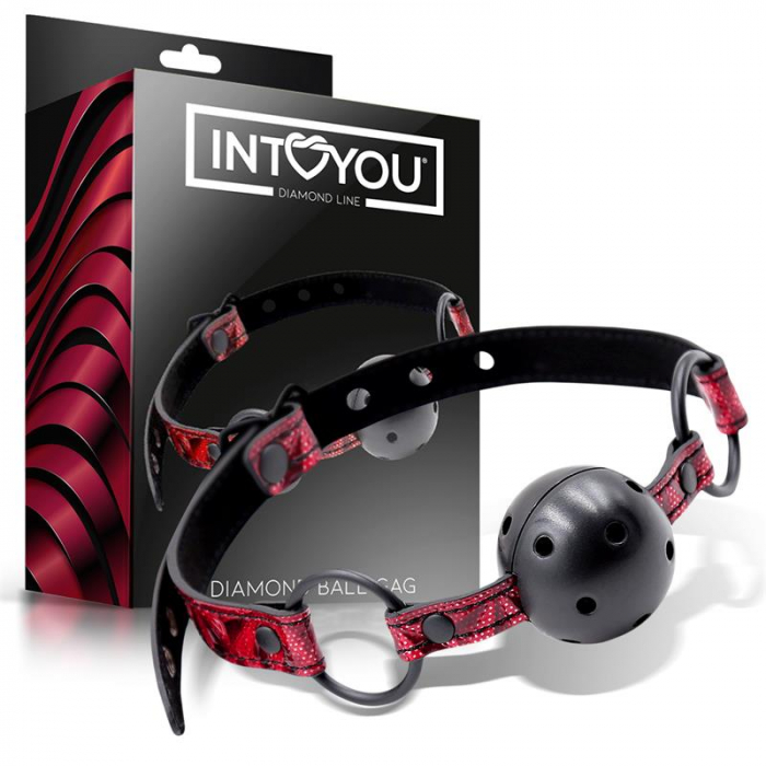 căluș cu bilă INTOYOU diamond line, din piele [1]