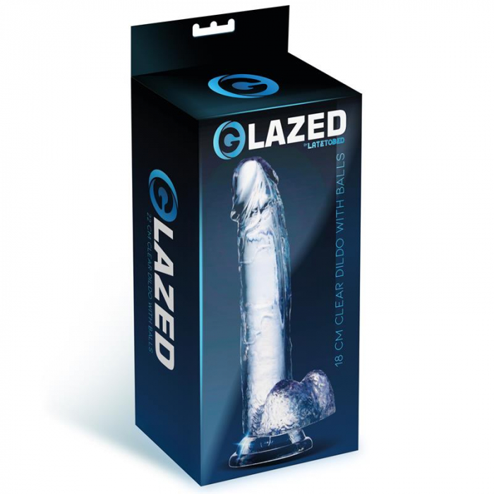 dildo GLAZED realist 18 cm [2]