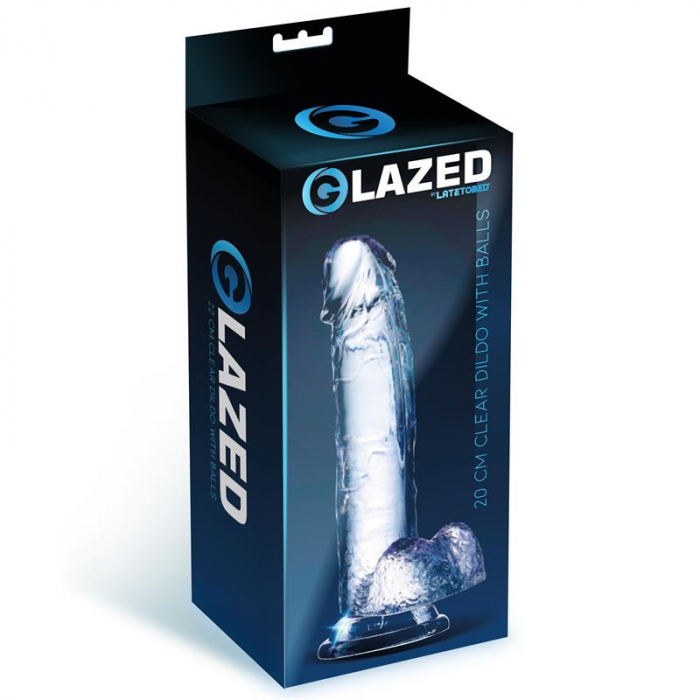 dildo GLAZED realist 20 cm [5]