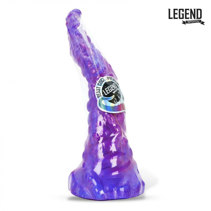 dildo realist LEGEND Octogore Unicorn din silicon lichid, 28 cm [2]