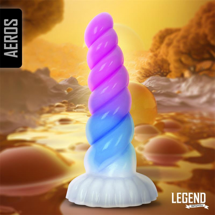 dildo realist LEGEND Aeros din silicon lichid, 21,5 cm [1]
