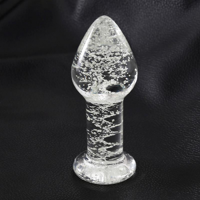 dop anal Shining Line, din sticlă, cu efect fosforescent [6]